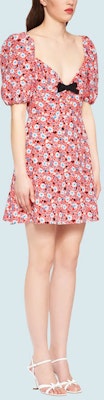 (W) MIU MIU SS21 粉色印花蝴蝶结V领短袖连衣裙 女款 MF4238-1YS4-F0011 Purchase (W) MIU MIU SS21 粉色印花蝴蝶结V领短袖连衣裙 女款 MF4238-1YS4-F0011