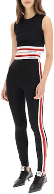 (Women) MIU MIU SS21 Slim Fit Logo Knit Track Pants Black. MJP245-1ZFU-F0002 Shop (Women) MIU MIU SS21 Slim Fit Logo Knit Track Pants Black. MJP245-1ZFU-F0002