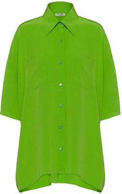 (W) MIU MIU SS22 Baju UV Perlindungan Lengan Pendek Hijau Epal. MK1630-102-F0225 Order (W) MIU MIU SS22 Baju UV Perlindungan Lengan Pendek Hijau Epal. MK1630-102-F0225