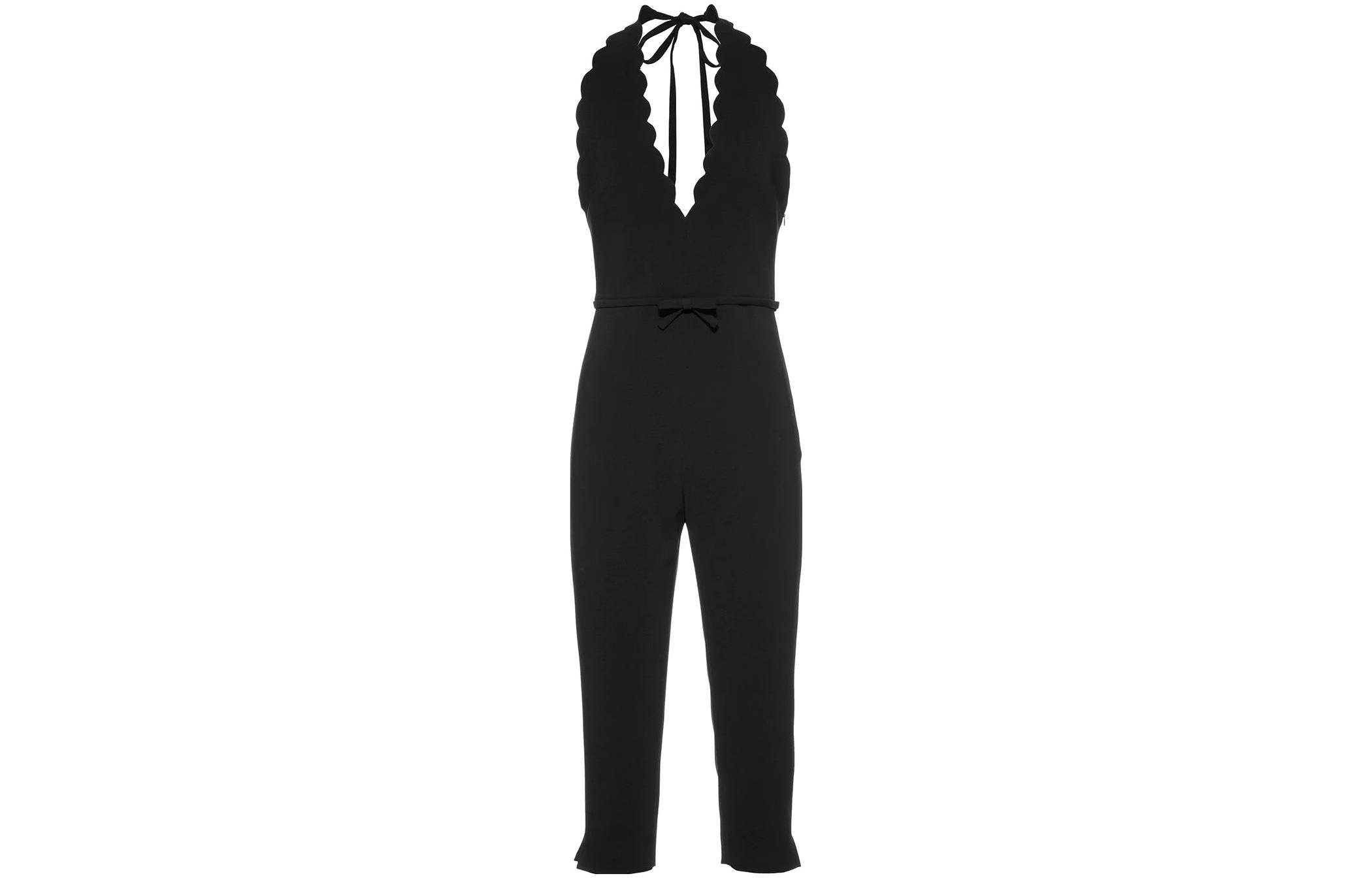 (Women) MIU MIU SS22  Black Scalloped Cady Jumpsuit. MAT74-4KT-F0002 圖 2