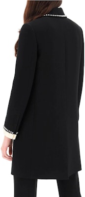 (Women) MIU MIU SS22 Black Studded Long Sleeve Coat. MS1883-1ZV7-F0002 Shop (Women) MIU MIU SS22 Black Studded Long Sleeve Coat. MS1883-1ZV7-F0002