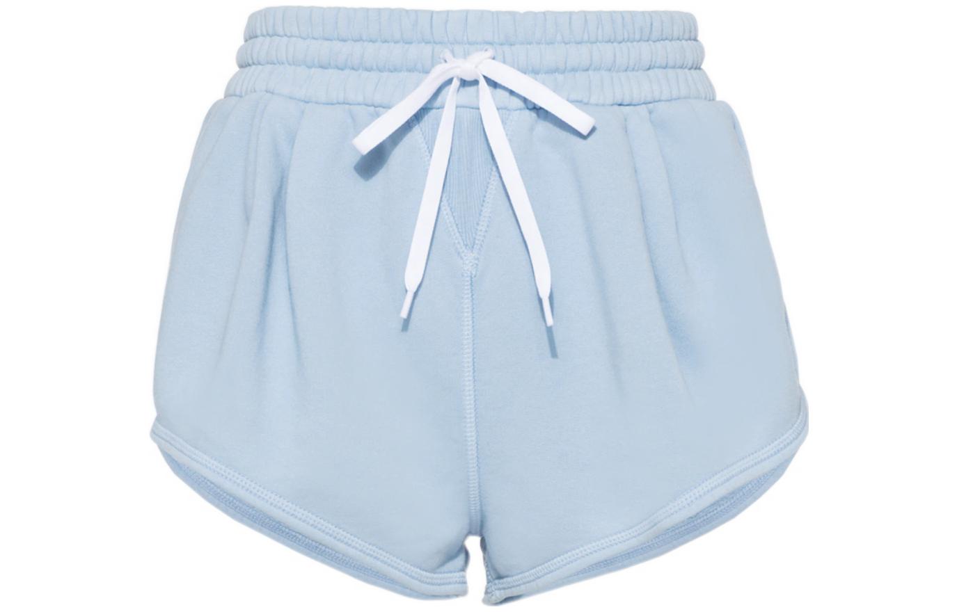 Order (W) MIU MIU SS22 蓝色抽绳直筒休闲短裤. MJP225-1IG3-F0076