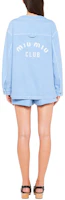 Purchase (W) MIU MIU SS22 藍色印花Logo裝飾外套 ML837-1Z7Y-F0076