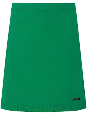 (W) MIU MIU 春夏款绿色简约字母印花休闲短裙 MMG381-10O3-F0089 Buy (W) MIU MIU 春夏款绿色简约字母印花休闲短裙 MMG381-10O3-F0089