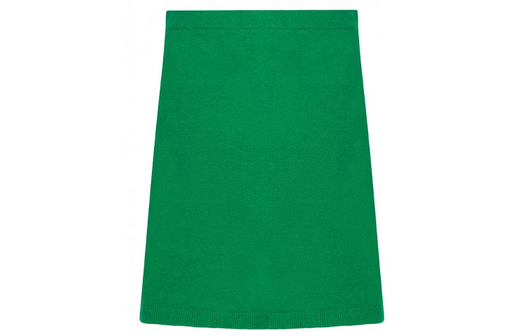 Lookbook (W) MIU MIU 春夏款绿色简约字母印花休闲短裙 MMG381-10O3-F0089