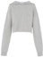 Order (Women) MIU MIU SS22 Grey Embroidered Letter Long-Sleeve Sweatshirt. MJL868-102J-F0031