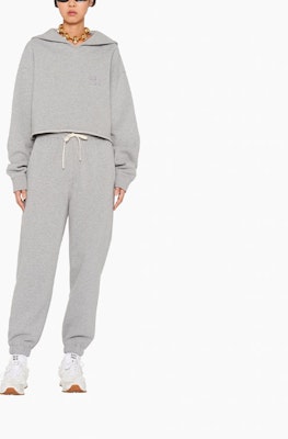 (Women) MIU MIU SS22 Grey Embroidered Letter Long-Sleeve Sweatshirt. MJL868-102J-F0031 Lookbook (Women) MIU MIU SS22 Grey Embroidered Letter Long-Sleeve Sweatshirt. MJL868-102J-F0031