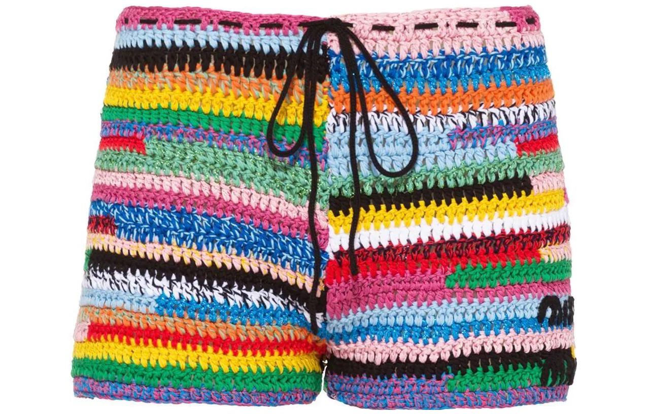(Women) MIU MIU SS22  Multicolor Knit Shorts MMP173-10OA-F0055