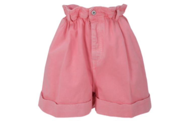 (Women) MIU MIU SS22  Pink Logo Print Casual Straight Shorts. MP1565-1Z7YF0028 圖 2