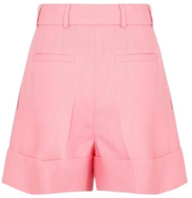 (W) MIU MIU 2022春夏粉色纯色宽松短裤 MP1540-10DJ-F0028 Lookbook (W) MIU MIU 2022春夏粉色纯色宽松短裤 MP1540-10DJ-F0028