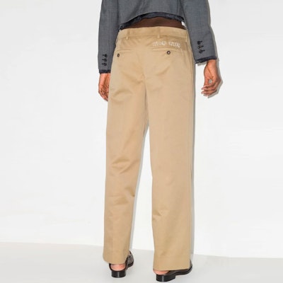 (W) MIU MIU SS22 經典修身直筒休閒長褲卡其色 MP15781-UPX-F0065 Purchase (W) MIU MIU SS22 經典修身直筒休閒長褲卡其色 MP15781-UPX-F0065