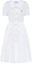 Order (W) MIU MIU SS22 白色休闲标志腰带短袖连衣裙 MF4610-10RG-F0009