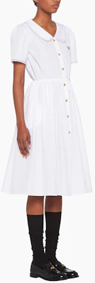 (W) MIU MIU SS22 白色休闲标志腰带短袖连衣裙 MF4610-10RG-F0009 Shop (W) MIU MIU SS22 白色休闲标志腰带短袖连衣裙 MF4610-10RG-F0009