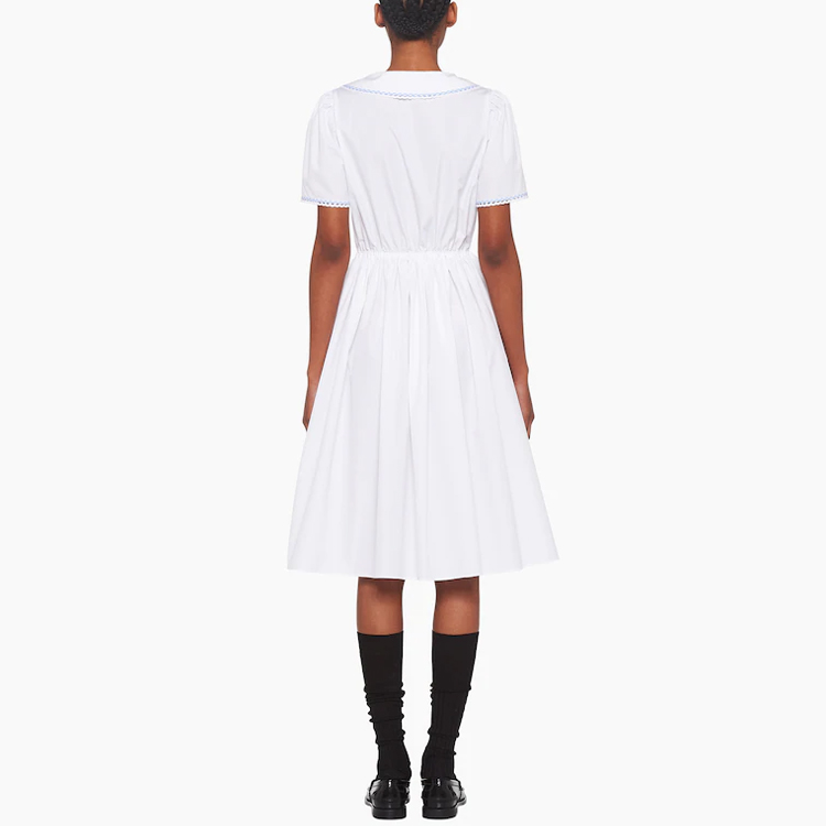 Purchase (W) MIU MIU SS22 白色休闲标志腰带短袖连衣裙 MF4610-10RG-F0009