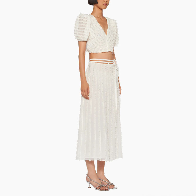 Purchase (W) MIU MIU SS22 白色蕾絲防曬襯衫 MK1631-881-F0009