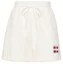 Buy (Women) MIU MIU SS22 White Straight Casual Shorts with Logo Embroidery. MJP274-H39-F0009