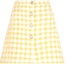 Buy (W) MIU MIU SS22 黄色格纹迷你裙休闲穿搭 MG1739GRV-F0010