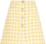 Order (W) MIU MIU SS22 黄色格纹迷你裙休闲穿搭 MG1739GRV-F0010