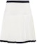 Buy (W) MIU MIU SS22 对比镶边褶皱棉质针织迷你裙 白色 MMG386-1021-F0UB0