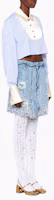 Purchase (W) Miu Miu SS22 仿舊藍色水鑽牛仔短裙 GWD270-1Z78-F0008