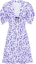 Buy (W) MIU MIU 2022春夏花卉印花A字短袖连衣裙 紫色。 MF4527-10MA-F02U0