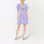 Lookbook (W) MIU MIU 2022春夏花卉印花A字短袖连衣裙 紫色。 MF4527-10MA-F02U0