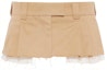 Buy (W) MIU MIU SS22 卡其色斜纹迷你裙 休闲穿搭. MG1779-1UPX-F0065