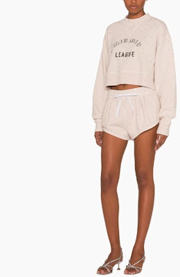 (W) MIU MIU SS22 刺繡Logo長袖運動衫 女士米色 MJL802-1ZFR-F0036 Lookbook (W) MIU MIU SS22 刺繡Logo長袖運動衫 女士米色 MJL802-1ZFR-F0036