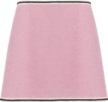 (W) MIU MIU SS22 粉色纯色A字天鹅绒休闲半身裙女款。 MG1746-2E37 Order (W) MIU MIU SS22 粉色纯色A字天鹅绒休闲半身裙女款。 MG1746-2E37