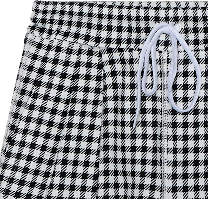 (Women) MIU MIU SS22 Plaid Lace-Up Slim Fit Casual Shorts Women Black MJP271-10OP-F0967 Sizing (Women) MIU MIU SS22 Plaid Lace-Up Slim Fit Casual Shorts Women Black MJP271-10OP-F0967