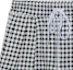 Sizing (Women) MIU MIU SS22 Plaid Lace-Up Slim Fit Casual Shorts Women Black MJP271-10OP-F0967