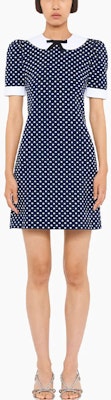 (W) MIU MIU SS22 蓝色波点A字短袖迷你连衣裙 MF4535-2AQY-F0960 Lookbook (W) MIU MIU SS22 蓝色波点A字短袖迷你连衣裙 MF4535-2AQY-F0960