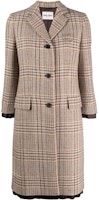 (Women) MIU MIU SS22 Women’s Beige Plaid Single-Breasted Long Sleeve Coat MS192511GUF0324 (Women) MIU MIU SS22 Women’s Beige Plaid Single-Breasted Long Sleeve Coat MS192511GUF0324