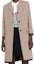 Shop (Women) MIU MIU SS22 Women’s Beige Plaid Single-Breasted Long Sleeve Coat MS192511GUF0324
