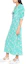 Purchase (W) MIU MIU SS22 女士蓝色花卉印花V领短袖中长连衣裙 MF4522-10MA-F0G1S