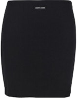 (Women) MIU MIU SS23 Black Casual Skirt with Minimal Logo Design MJD198-12HM-F0002 (Women) MIU MIU SS23 Black Casual Skirt with Minimal Logo Design MJD198-12HM-F0002
