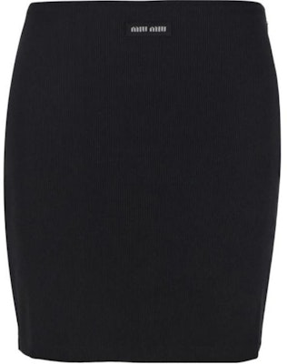 (W) MIU MIU SS23 黑色休闲裙简约标志设计 MJD198-12HM-F0002 Buy (W) MIU MIU SS23 黑色休闲裙简约标志设计 MJD198-12HM-F0002