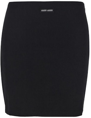 (W) MIU MIU SS23 黑色休闲裙简约标志设计 MJD198-12HM-F0002 Order (W) MIU MIU SS23 黑色休闲裙简约标志设计 MJD198-12HM-F0002