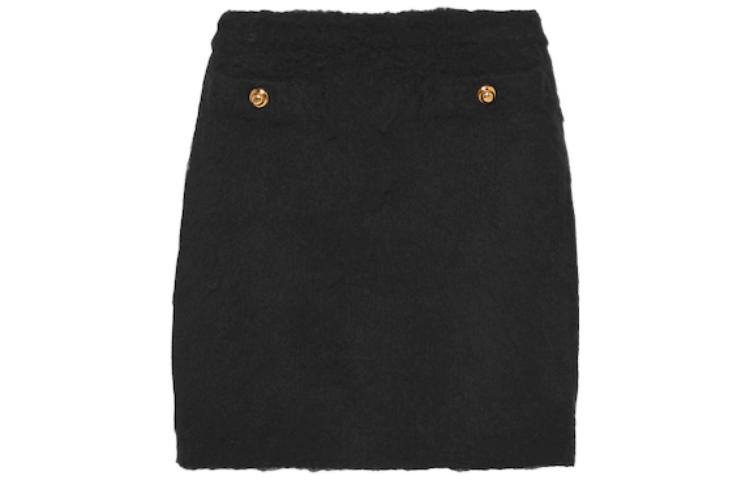 (Women) MIU MIU SS23  Black Short Skirt with Metallic Button Design MMG413-12KD-F0002 圖 2