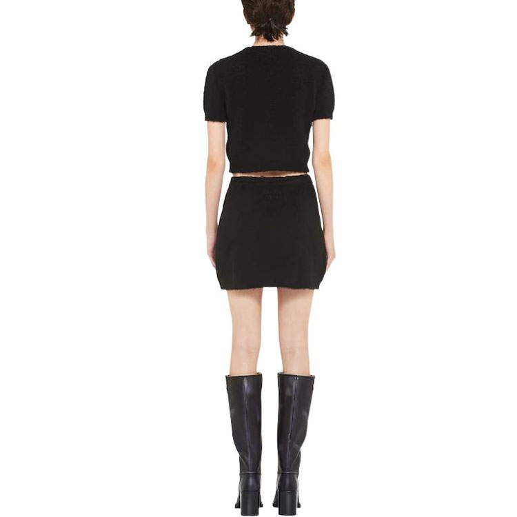 (Women) MIU MIU SS23  Black Short Skirt with Metallic Button Design MMG413-12KD-F0002 圖 4