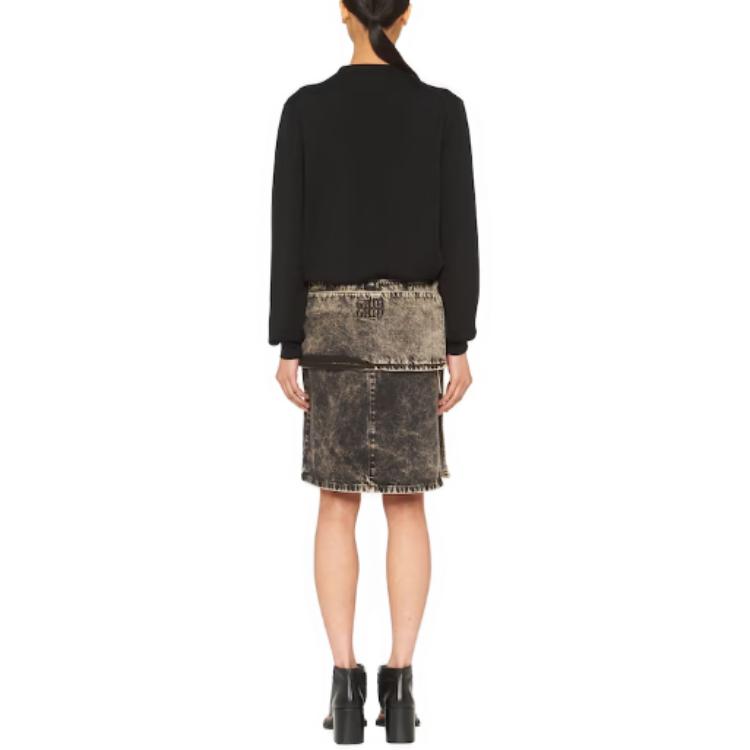 Shop (W) MIU MIU SS23 Kardi V-Neck Lengan Panjang Hitam MMF727-128X-F0002-S-231