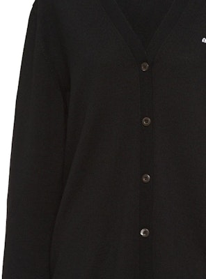 (W) MIU MIU SS23 Kardi V-Neck Lengan Panjang Hitam MMF727-128X-F0002-S-231 Sizing (W) MIU MIU SS23 Kardi V-Neck Lengan Panjang Hitam MMF727-128X-F0002-S-231