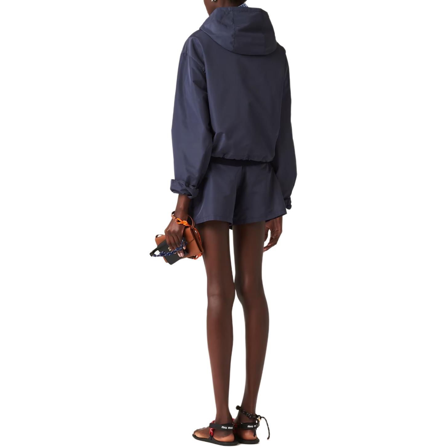 Shop (Women) MIU MIU SS23  Blue Logo Hoodie Jacket Casual Wear. ML1054-13MF-F0008-S-OOO