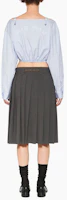 Shop (W) MIU MIU SS23 藍色條紋防曬襯衫 MK1738-12W8-F0076-S-231