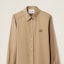 Details for (Women) MIU MIU SS23 Brown Logo Embroidered Long Sleeve Sun Protection Shirt MK1754-10RG-F0572