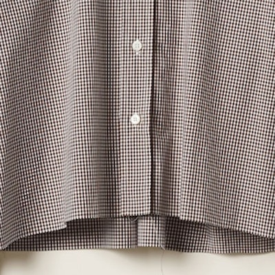 (W) MIU MIU SS23 Kemeja Lengan Panjang Kotak Coklat Logo Berjahit. MK1659-13LB-F0963 Cheap (W) MIU MIU SS23 Kemeja Lengan Panjang Kotak Coklat Logo Berjahit. MK1659-13LB-F0963