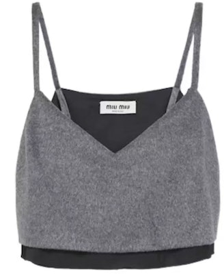(W) MIU MIU SS23 Colorblock V-Neck Camisole Pendek - Kelabu. MT1869-125Q-F0031-S-231 Buy (W) MIU MIU SS23 Colorblock V-Neck Camisole Pendek - Kelabu. MT1869-125Q-F0031-S-231