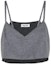 Order (W) MIU MIU SS23 Colorblock V-Neck Camisole Pendek - Kelabu. MT1869-125Q-F0031-S-231