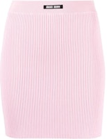 (Women) MIU MIU SS23 High-Waist Logo Mini Skirt Pink Casual MMG430-122P-F0028 (Women) MIU MIU SS23 High-Waist Logo Mini Skirt Pink Casual MMG430-122P-F0028