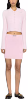 Lookbook (W) MIU MIU SS23 高腰徽標粉色迷你裙 休閒款式 MMG430-122P-F0028